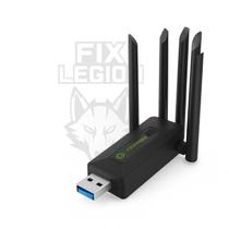 Adaptador Wifi FixLegion Dual Band 2.4 5ghz 1.200mbps Com 4 Antenas Gamer