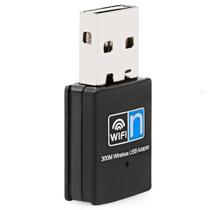Adaptador WIFi USB de 300Mbps Dongle Rede portátil receptor sem fio para desktop