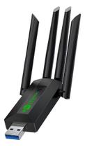 Adaptador Wifi Usb Dual Band, 1200mbps, 2.4g, 5g, 4 Antenas KA-T8190