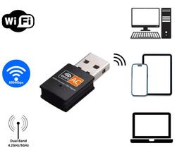 Adaptador WiFi USB Dual Band 600Mbps 2.4G 5G Alta Velocidade Adaptador WiFi USB Dual Band 600Mbps 2.4G 5G Alta Velocidade