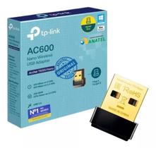 Adaptador Wireless 600Mbps 2.4/5.0Ghz Usb AC600 Archer T2u Nano Tp-link