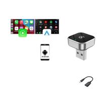 Adaptador Wireless CarPlay Android Auto 2 Em 1 AI Smart Box Para VW Toyota Nissan Honda Kia Opel MG