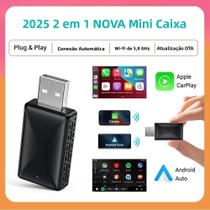Adaptador Wireless CarPlay Android Auto 2 Em 1 Com Conector USB Para Estéreo De Carro OEM Adaptador Wireless CarPlay Android Auto 2 Em 1 Com Conector USB Para Estéreo De Carro OEM