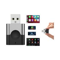 Adaptador Wireless Carplay Android Auto 2 Em 1 Mini Caixa Inteligente WIFI BT Para Toyota Volvo Benz