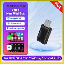 Adaptador Wireless Carplay Android Auto 2 em 1 Smart Dongle 5G WIFI compátivel com iphone e Android