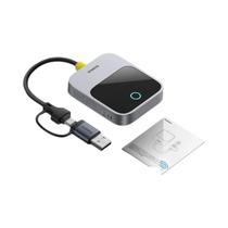 Adaptador Wireless CarPlay Baseus Conexão Automática Bluetooth Plug And Play Sistemas Inteligentes Adaptador Wireless CarPlay Baseus Conexão Automática Bluetooth Plug And Play Sistemas Inteligentes