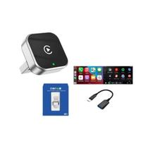 Adaptador Wireless CarPlay Upgrade 2025 Design Mini USB Para Carros Com Apple CarPlay Com Fio