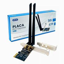 Adaptador Wireless Pci-e Dual Band 2.4 5ghz T119 - knup