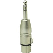 Adaptador Xlr 3 Pin Femea X P10 Macho Stereo Nickel Pct C/1 Adaptador Xlr 3 Pin Femea X P10 Macho Stereo Nickel Pct C/1