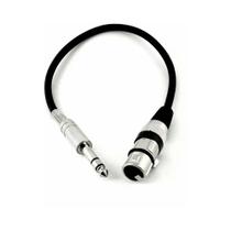 Adaptador Xlr Fêmea - P10 Stereo Cabo Balanceado 10 Cm