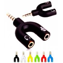 Adaptador Y Para fone Plug P2 X P3 Splitter Headset Fone Microfone