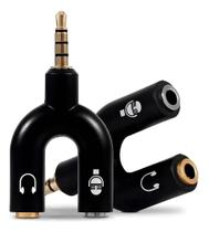 Adaptador Y Plug P2 X P3 Splitter Headset Fone Microfone Ofe