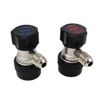 Adaptadores De Acoplador Rápido Preto R134a 90 Graus Alto Baixo A/C Manifold Freon Peças De