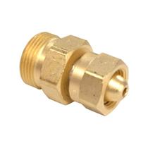 Adaptadores de cilindro Western Enterprises 314 Brass CGA-200 MC Acetileno para tanque CGA-520 B
