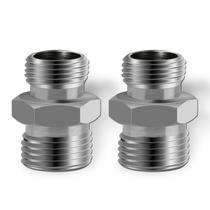 Adaptadores de encaixe de mangueira Joytrace M14 a M16 em aço carbono, 2 unidades