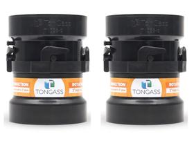 Adaptadores de Mangueira de Esgoto RV TongAss - Pacote Combinado com 3 Hubs e Ganchos Bayonet