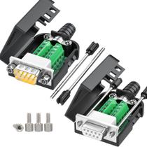 Adaptadores seriais JUXINICE DB9 RS232 RS485 Terminal Connector