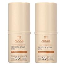 Adcos Dermocosméticos Kit com 2 Protetores Solares Stick Com Cor Ivory Adcos Dermocosméticos Kit com 2 Protetores Solares Stick Com Cor Ivory