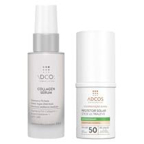 Adcos Dermocosméticos Kit - Sérum Facial + Protetor Solar Antioleosidade com Cor Peach Adcos Dermocosméticos Kit - Sérum Facial + Protetor Solar Antioleosidade com Cor Peach
