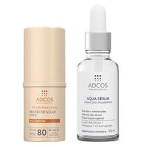 Adcos Dermocosméticos Kit - Sérum Facial + Protetor Solar Stick com Cor Nude Adcos Dermocosméticos Kit - Sérum Facial + Protetor Solar Stick com Cor Nude