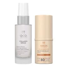 Adcos Dermocosméticos Kit - Sérum Facial + Protetor Solar Stick Com Cor Nude Adcos Dermocosméticos Kit - Sérum Facial + Protetor Solar Stick Com Cor Nude