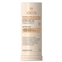 Adcos Filtro Solar Tonalizante FPS 55 Base Stick Bronze 17g