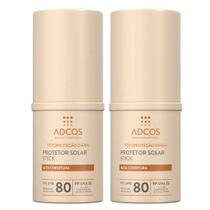 Adcos Kit com 2 Protetores Solares com Cor FPS80 - Beige Adcos Kit com 2 Protetores Solares com Cor FPS80 - Beige