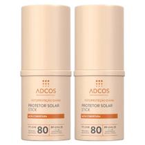 Adcos Kit com 2 Protetores Solares com Cor FPS80 - Ivory Adcos Kit com 2 Protetores Solares com Cor FPS80 - Ivory