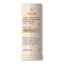 Adcos Protetor Solar Facial Stick FPS55 - Peach - 17g