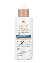 Adcos Protetor Solar Fluido Tonal FPS70 40ml Cor Peach 9874 Adcos Protetor Solar Fluido Tonal FPS70 40ml Cor Peach 9874