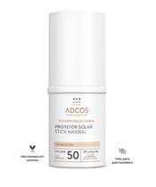Adcos Protetor Solar Stick Mineral Fps50 - Translúcido - 17g