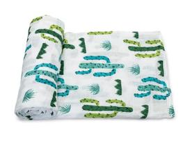 ADDISON BELLE Swaddle Blanket 100% Muslin Cotton Newborn Swaddle for Baby Boy/ Girl Soft Lightweight Baby Wrap + Receiving Blanket Unissex 47" x 47" (Cactus Print)