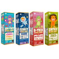 ADE-Trix + Ferrix + B-Trix + Zintrix - Flora Nativa Sabor:Uva