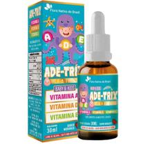ADE-TRIX Vitamina A D E Líquido 30ml Sabor Morango Saúde Imunológica Flora Nativa ADE-TRIX Vitamina A D E Líquido 30ml Sabor Morango Saúde Imunológica Flora Nativa