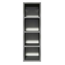 Adega 20 Cm Com 4 Nichos Cinza Nice Madesa Cinza