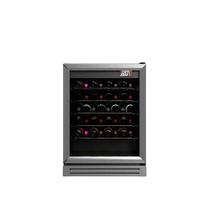 Adega Almax Premium 46 garrafas AVS135VY103 Inox 127V Porta Esquerda