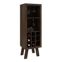 Adega Bar 9 Garrafas 44,8x135x37,5 cm Rústico Tecnomobili Adega Bar 9 Garrafas 44,8x135x37,5 cm Rústico Tecnomobili