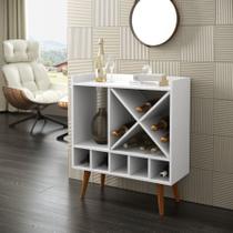 Adega Bar Aparador Alyce Estilo Retrô Pés palito cor Branco - Comprar Móveis em Casa Adega Bar Aparador Alyce Estilo Retrô Pés palito cor Branco - Comprar Móveis em Casa