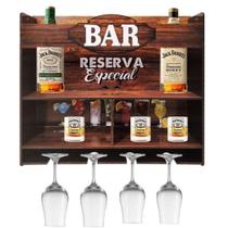 Adega Bar Barzinho De Parede Rustico Decoração em MDF Cantinho Do Churrasco