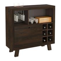 Adega Bar Com Suporte Para Taças AD5002 Rustico Tecno Mobili Adega Bar Com Suporte Para Taças AD5002 Rustico Tecno Mobili