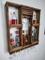 Adega Bar de Parede 70x80 em Madeira BA7080