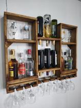Adega Bar de Parede 90x65 em Madeira BA9065