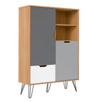 Adega Bar Estocolmo 2 PT 1 GV Carvalho e Cinza