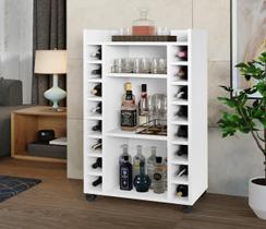 Adega Bar para 16 Garrafas Belgica Branca - Rede Móveis