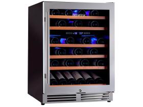 Adega Benmax 51 Garrafas de Embutir Dual Zone Inox BAC51 RL