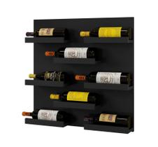 Adega Berlim Barzinho parede suspenso porta vinhos sala churrasco whiskies garrafas MDF 67,5x60 - LAGA DECOR