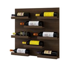 Adega Berlim Barzinho parede suspenso porta vinhos sala churrasco whiskies garrafas MDF 67,5x60