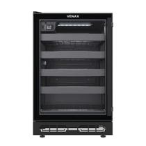 Adega Cave-In 100 Para 24 Garrafas 82 Litros Porta Invertida Preto Fosco 220V - Venax