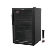 Adega Climatizada 82L 24 Garrafas Venax Preto Eos 220V