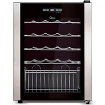 Adega Climatizada de Vinhos Midea 24 Garrafas com Painel Touch 127V Preto WBB241